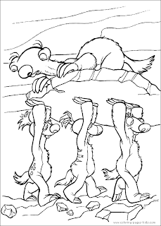 ice age 4 coloring pages for kids