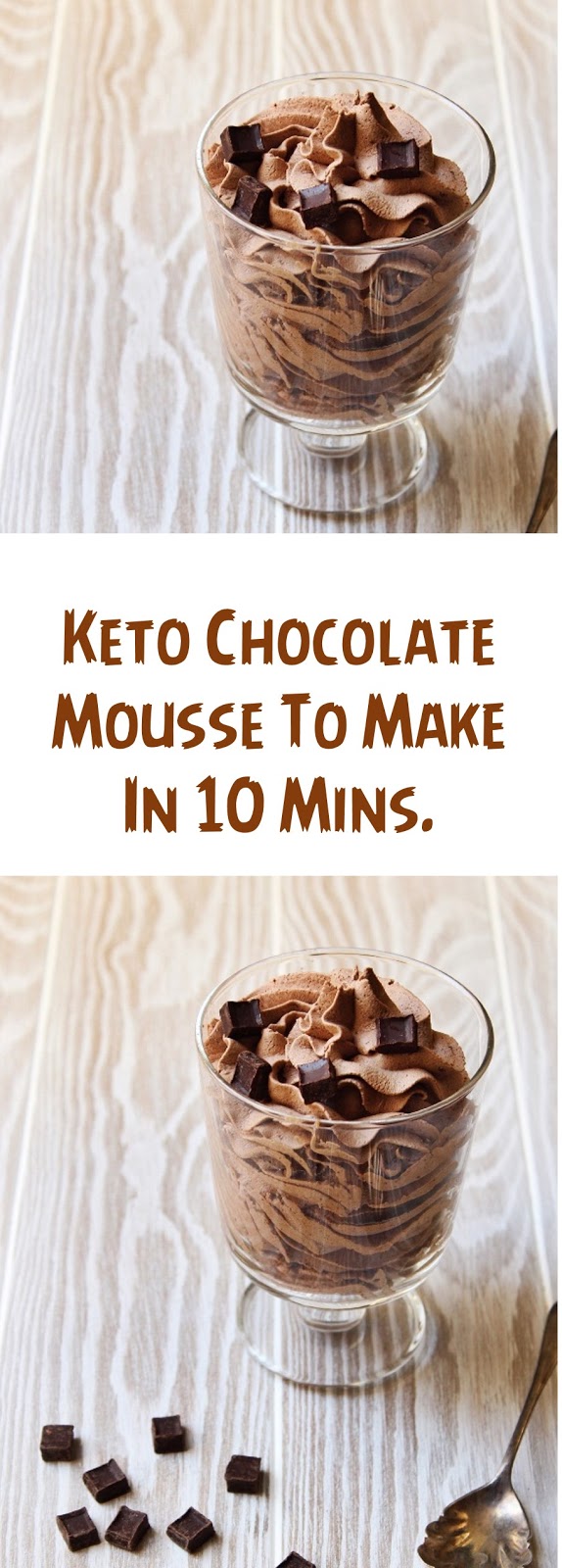 Keto Chocolate Mousse To Make In 10 Mins.