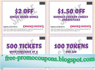 Free Printable Chuck E Cheese Coupons Free Printable Chuck E Cheese Coupons