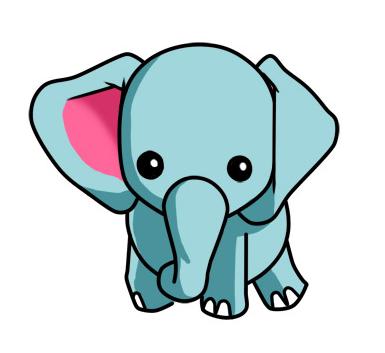 Detalle 36+ imagen dibujos de elefantes a color