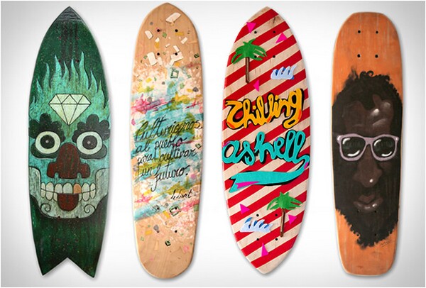 creative skateboard designs and colors