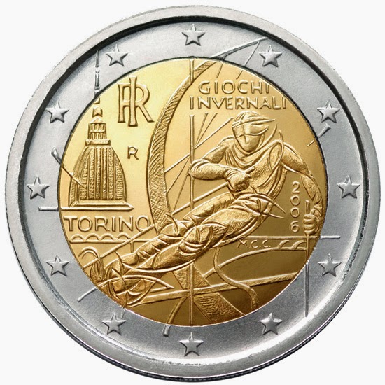  2 euro Italy, XX Winter Olympic Games of Turin 2006