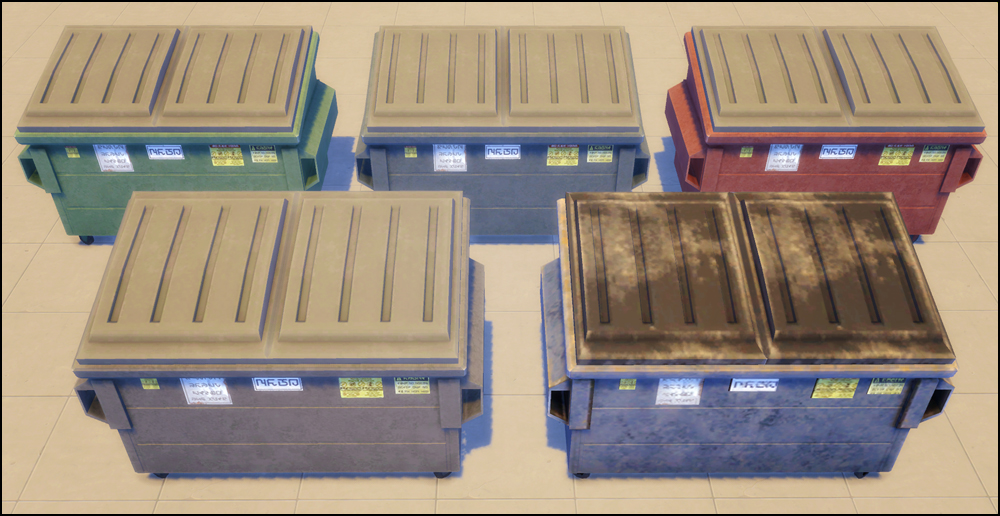 My Sims 4 Blog TS3 Dumpster Conversion by Martine