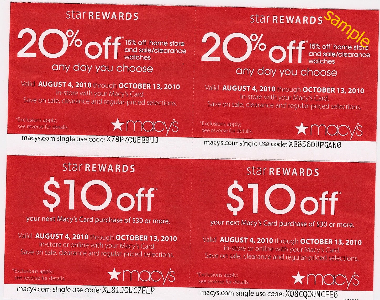 Macy's Coupons November 2014