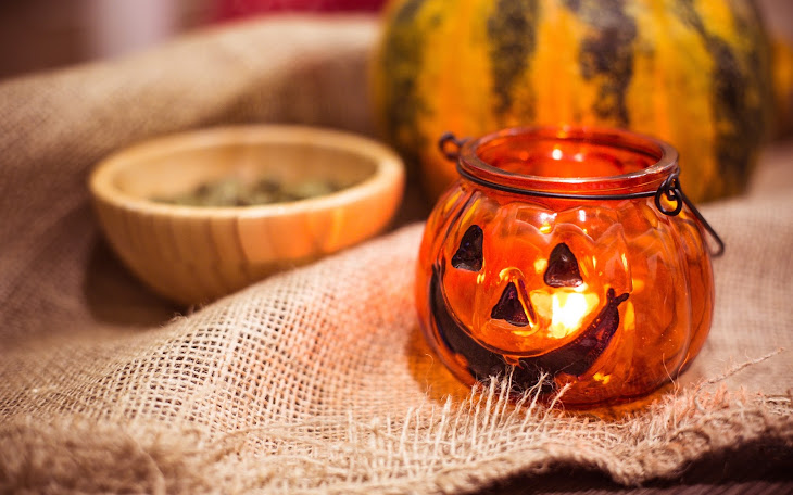 Preparing For Halloween: Pumpkin Candle Holder