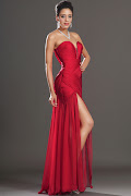 Robe de soirée rouge longue robe de soiree cocktail glamedressit