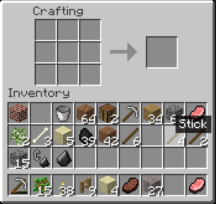 Lukes Mincraft Blog: Crafting in Minecraft