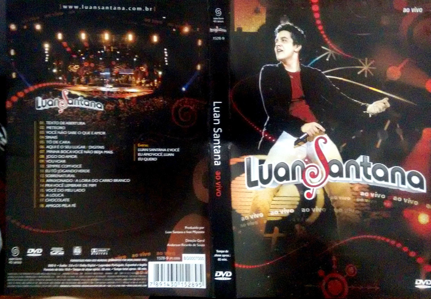 Cd Luan Santana ao Vivo Promo Interprete Luan Santana (2009) [usado]