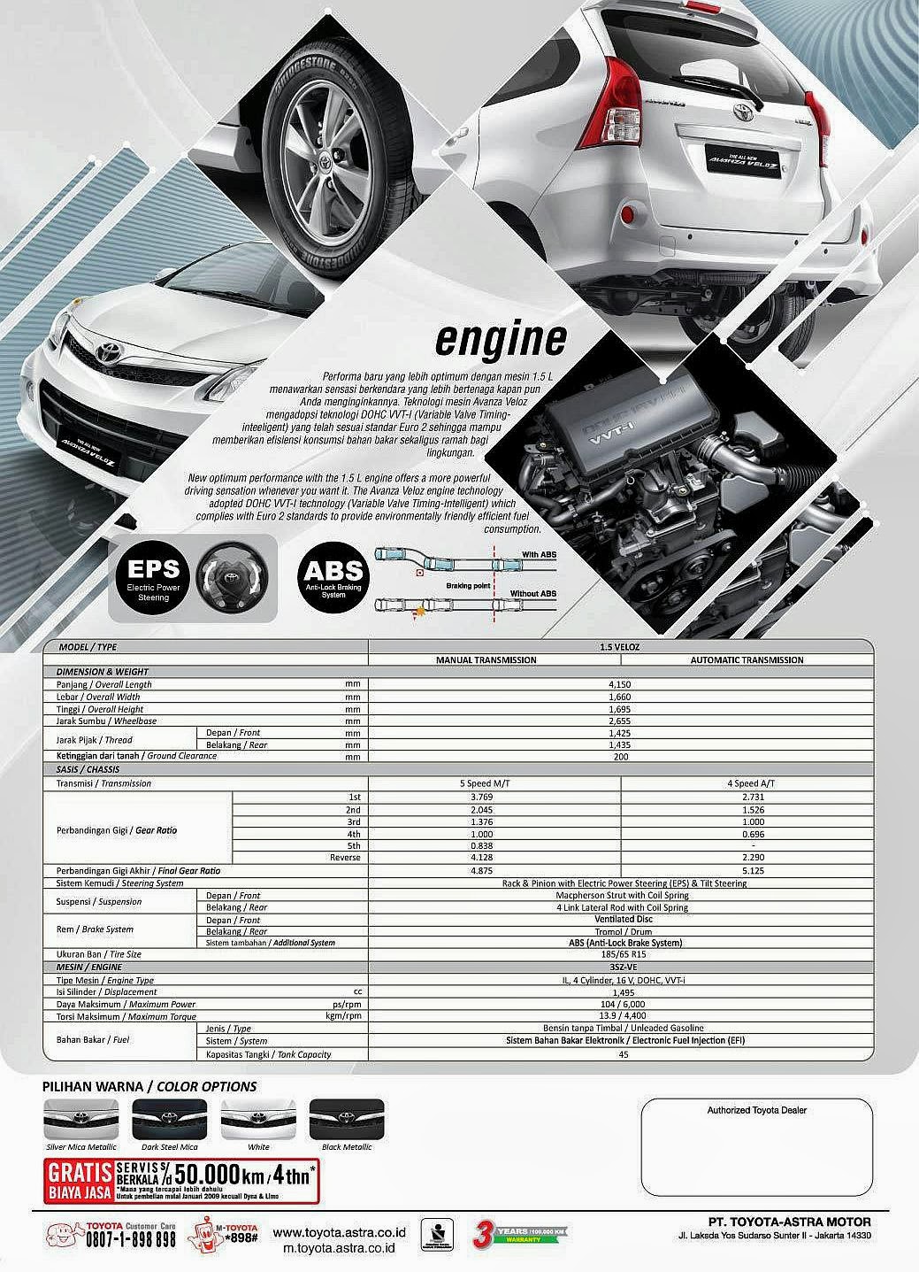 Brosur Toyota New Avanza 2017