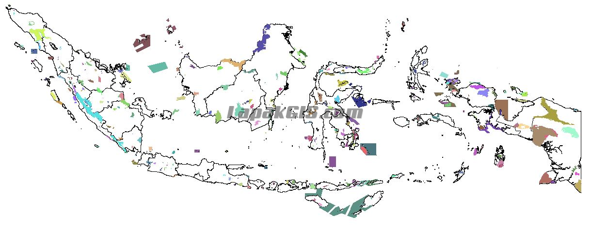 Shapefile Kawasan Lindung Seluruh Indonesia