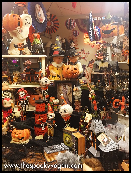 The Spooky Vegan Traditions Holiday Store's Halloween Displays