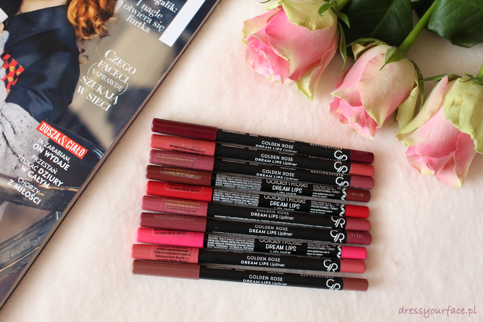 Konturówki Golden Rose [Waterproof, Dream Lips, Lipliner]