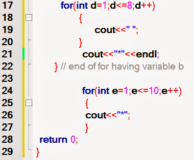 C++ Program to print box shape using for loop ~ C++ Programming ...