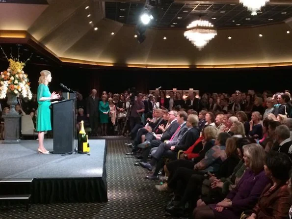 Queen Maxima of the Netherlands businesswoman Vivienne Eijkelenborg and Dutch politician Annemarie Jorritsma attend the 35th edition of the Prix Veuve Clicquot Businesswoman of the Year ceremony at the Grand Hotel Huis ter Duin