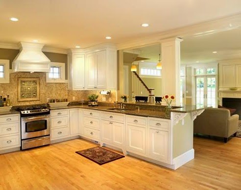 White Custom Kitchen Cabinet