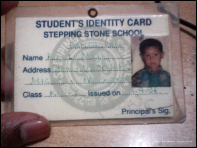 first school identity card