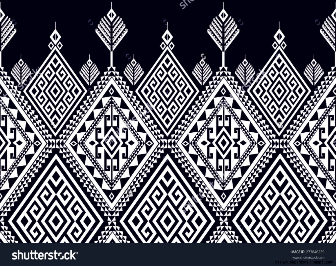 Abstract Ethnic Geometric Pattern Design For Background Or