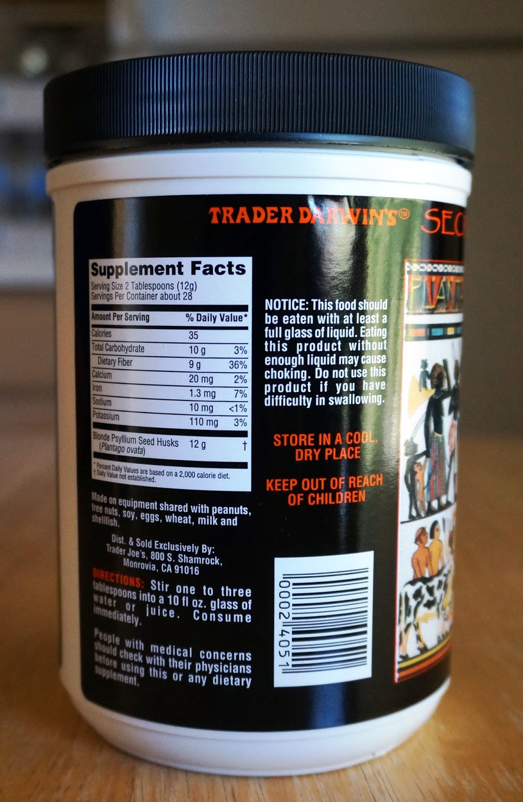 Exploring Trader Joe's Trader Joe's Secrets Of The Psyllium Dietary