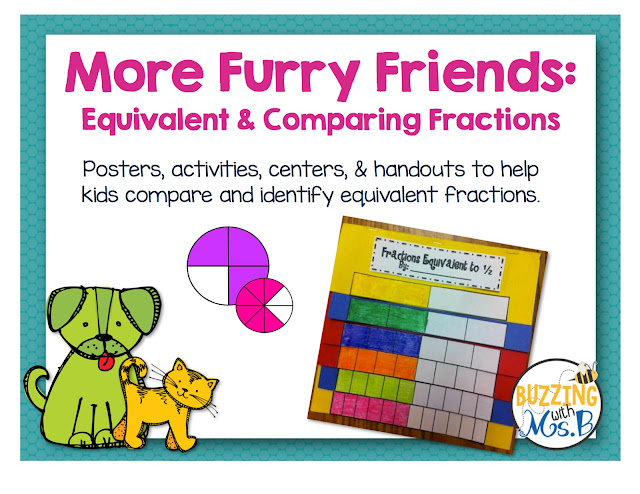 https://www.teacherspayteachers.com/Product/More-Furry-Friends-Fractions-Pack-Equivalent-and-Comparing-Fractions-250755