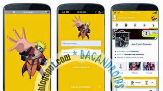 Facebook+Mod+Tema+Anime+Naruto+Yellow+APK