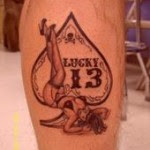 lucky 13 tattoo