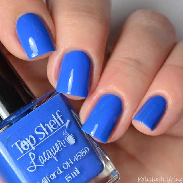blue creme nail polish