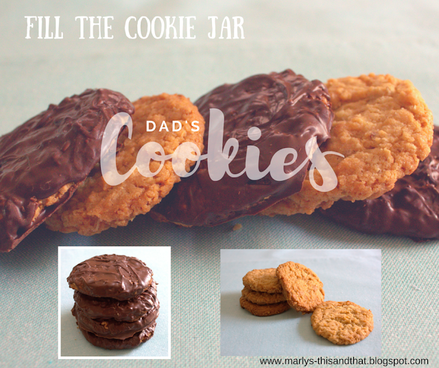 Fill the cookie jar with delicious chewy oatmeal cookies that can be dipped in chocolate.