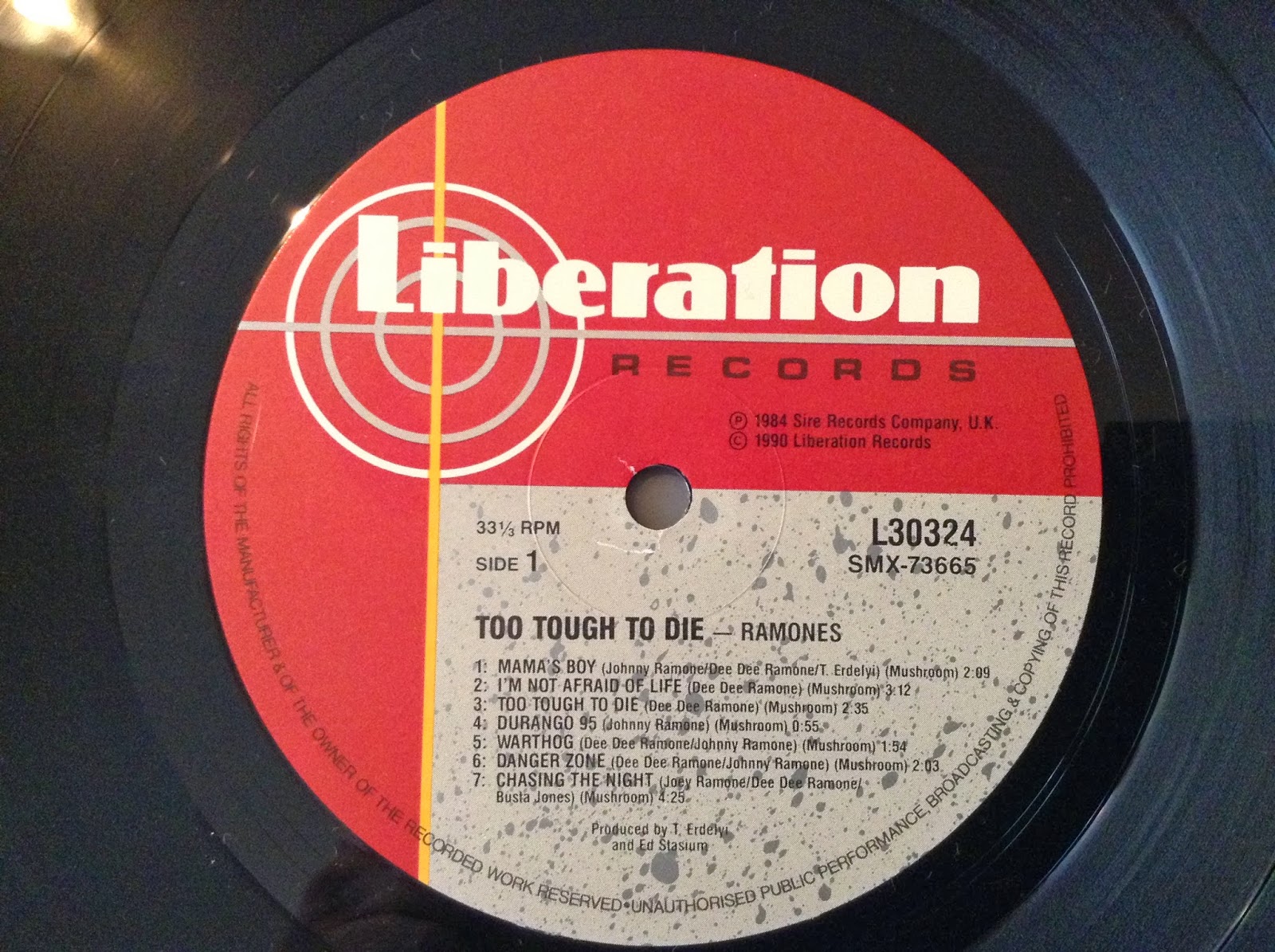 Ramones on vinyl: Ramones on Liberation Records