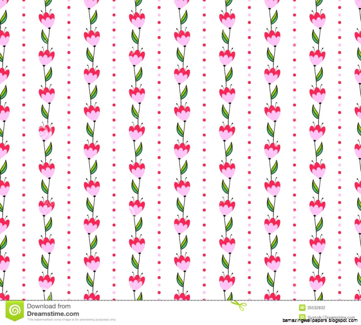 Pink Flower Pattern Wallpaper  Cool Background HD
