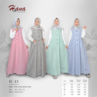 Koleksi terbaru Gamis Muslimah Hana H-13