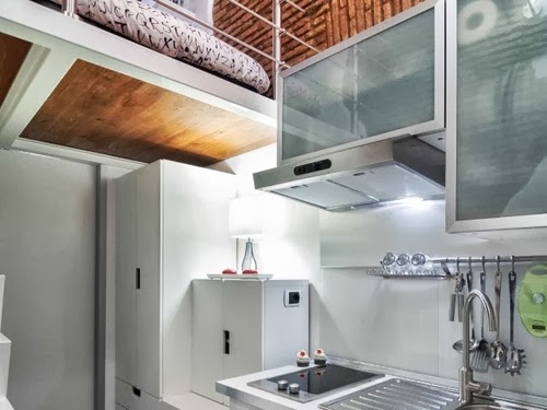 08-Kitchen-With-Bed-Living-Above-Smallest-House-in-Italy-75-sq-Feet-7-m2-Italian-Architect-Marco-Pierazzi-www-designstack-co