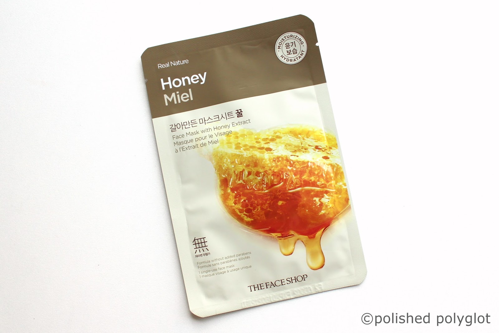 Korean beauty │ The Face Shop - Face mask with Honey extract / Polished Polyglot