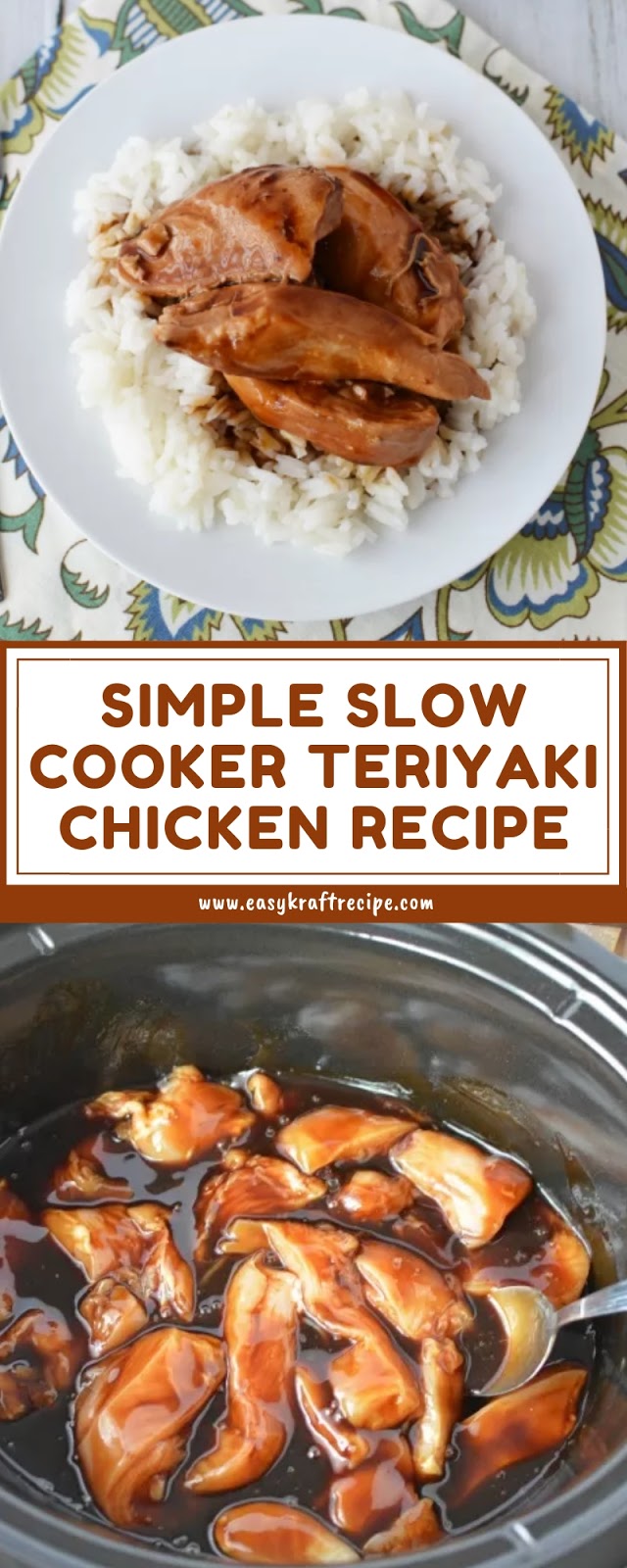 SIMPLE SLOW COOKER TERIYAKI CHICKEN RECIPE