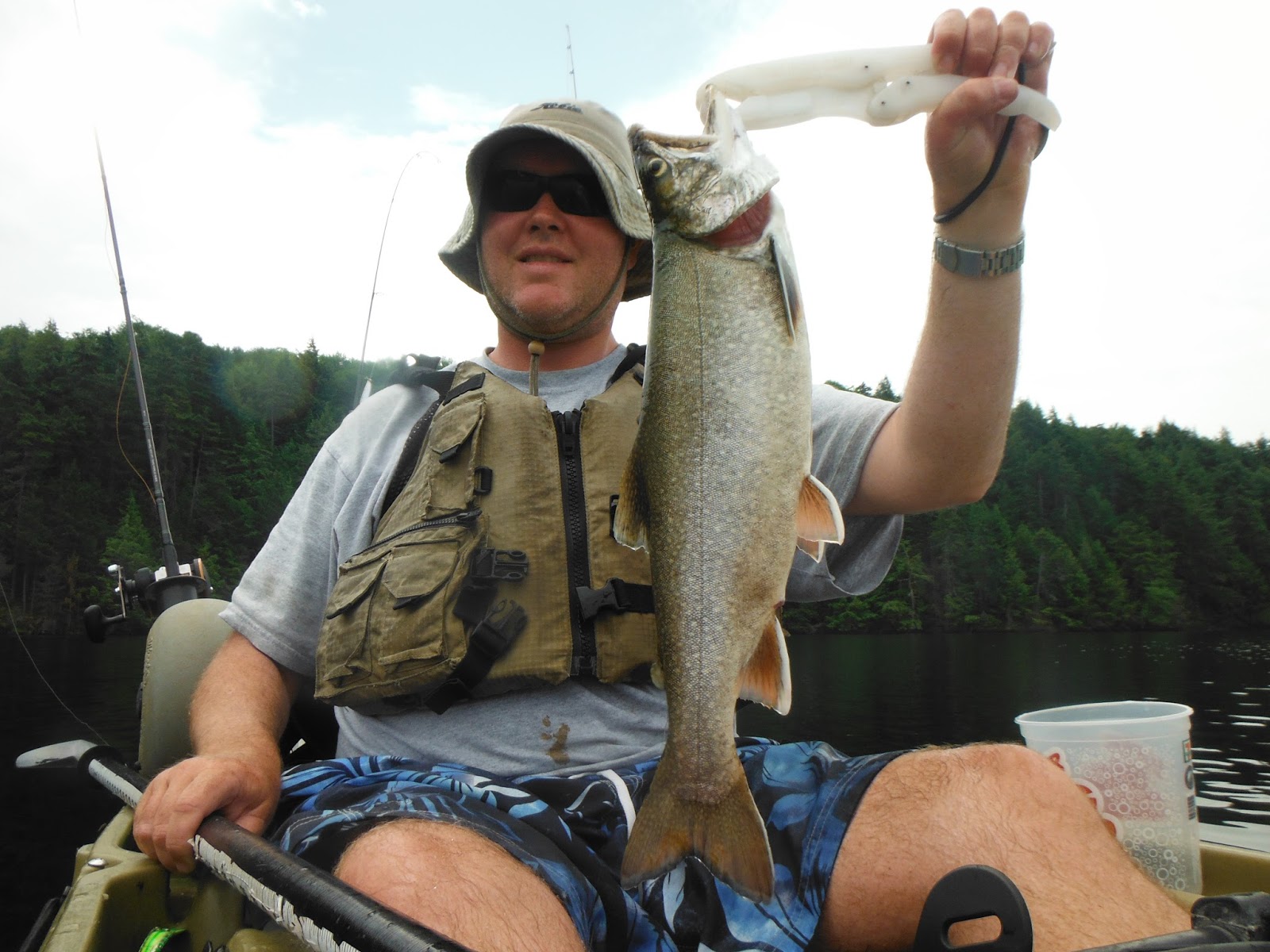 Long Island Kayak Angler Adirondack Trout Fishing