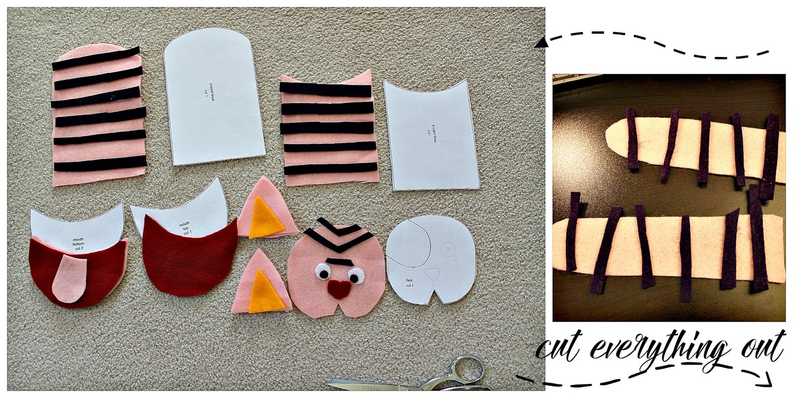 Freshly Completed How to Make Felt Hand Puppets!