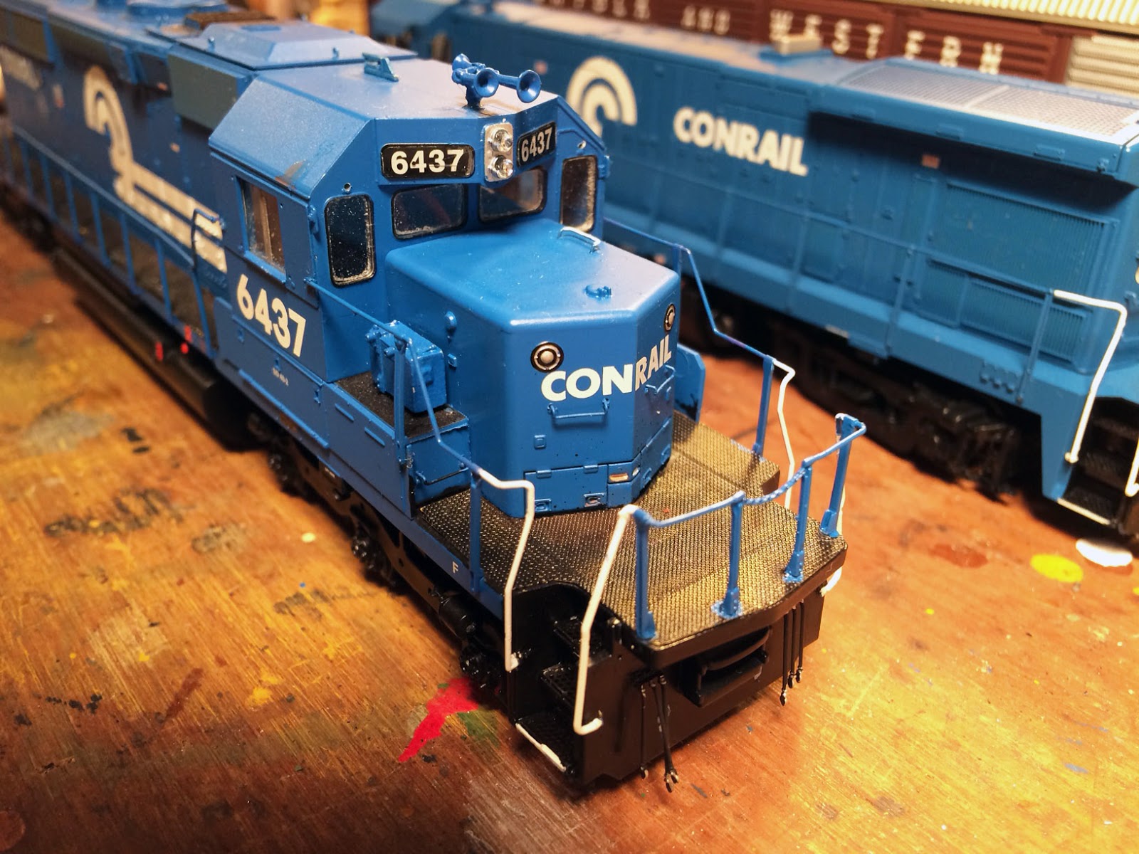 Conrail's Onondaga Cutoff On Painting Plastic Handrails