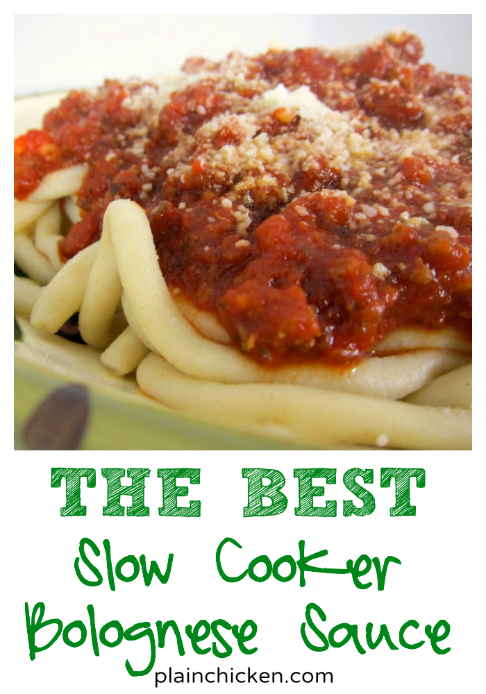 Slow Cooker Bolognese Plain Chicken®