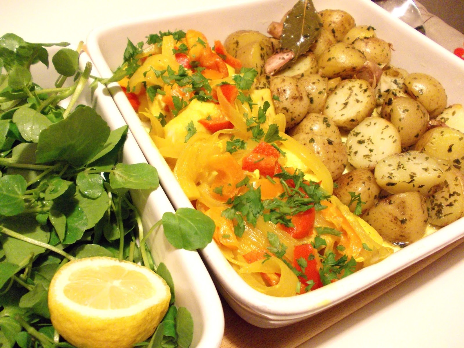 O Meu Tempero Medalhões De Maruca Com Açafrão E Batatas Salteadas