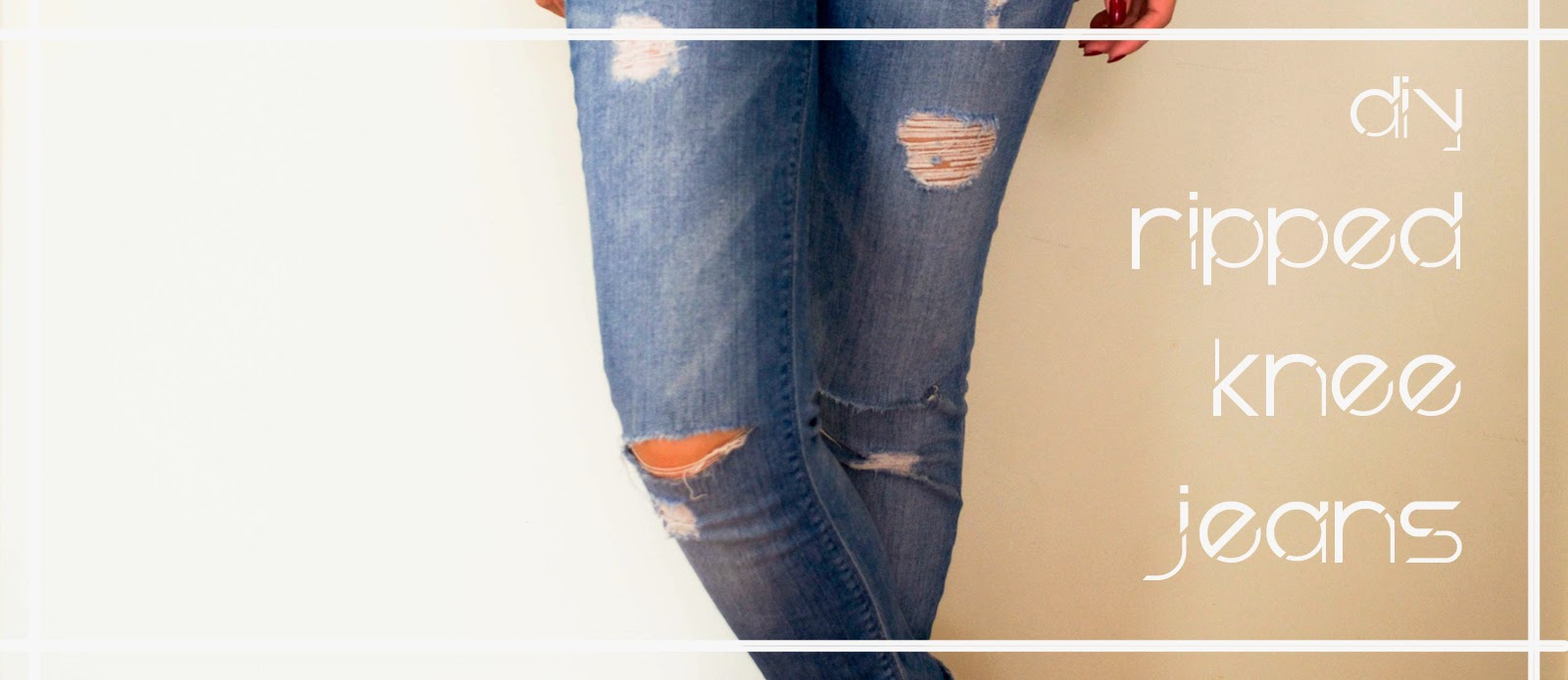 The Little Fashion Box: DIY Ripped Knee Jeans