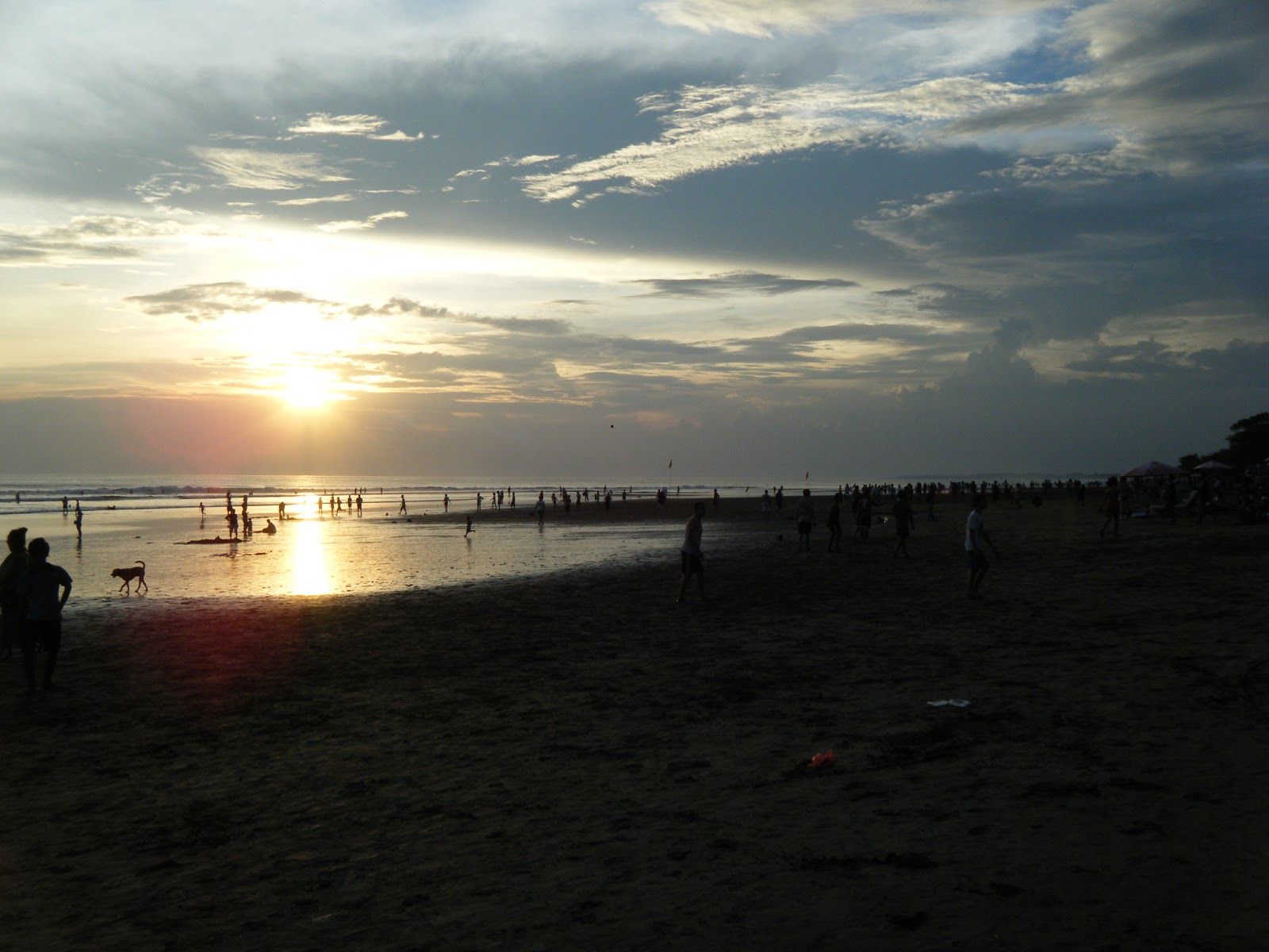 The Weary Traveller: Seminyak Beach sunset.