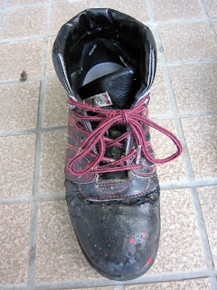 作業靴の損傷