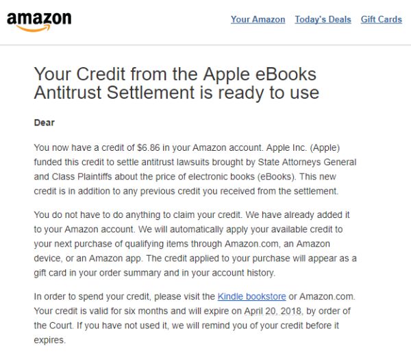 Blogging for Myself More Amazon credit from past Kindle purchases