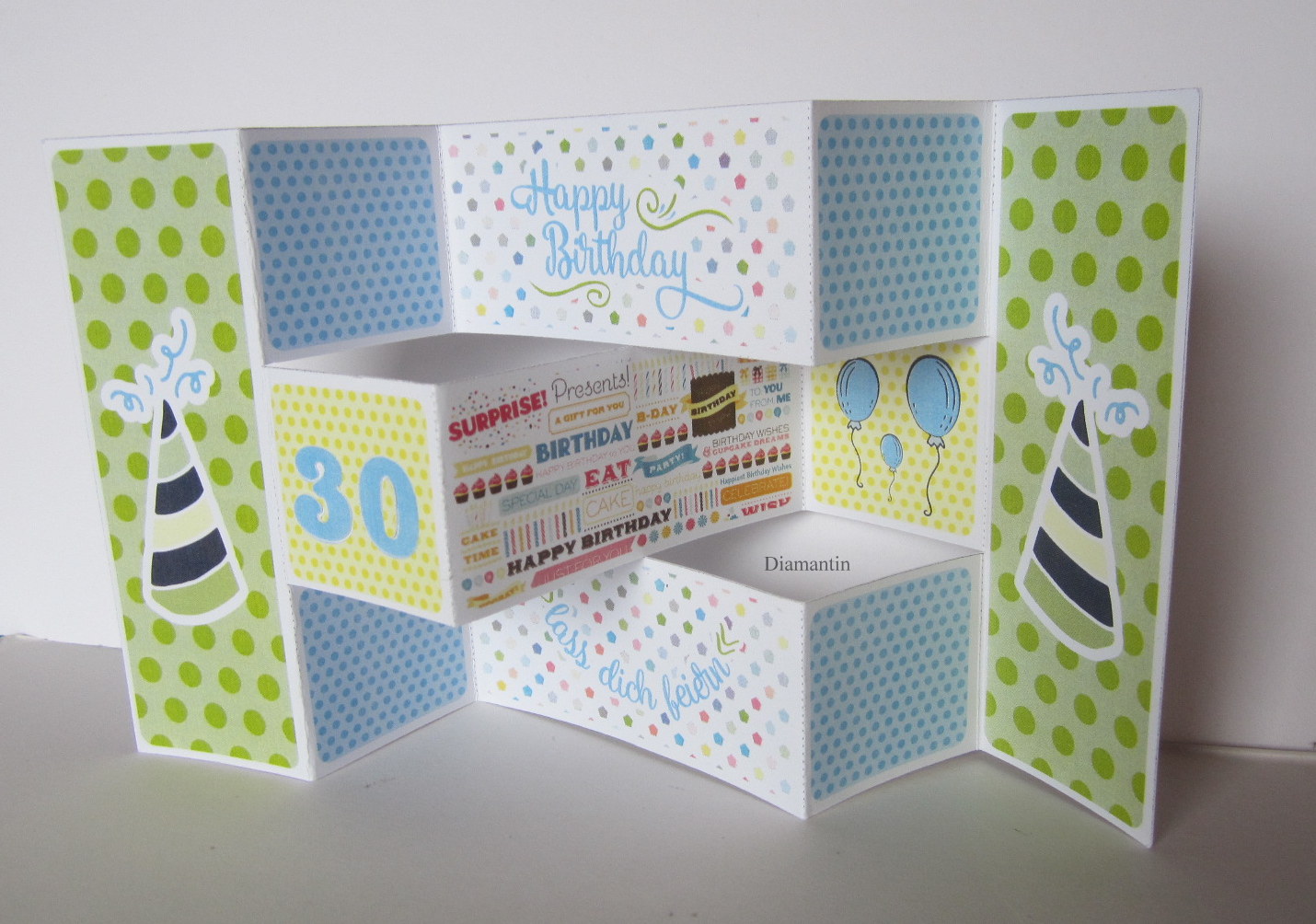 Diamantin´s Hobbywelt: Zick-Zack-Karte