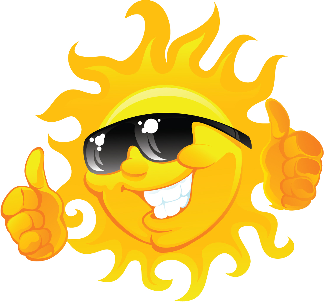 funny sun clipart - photo #43