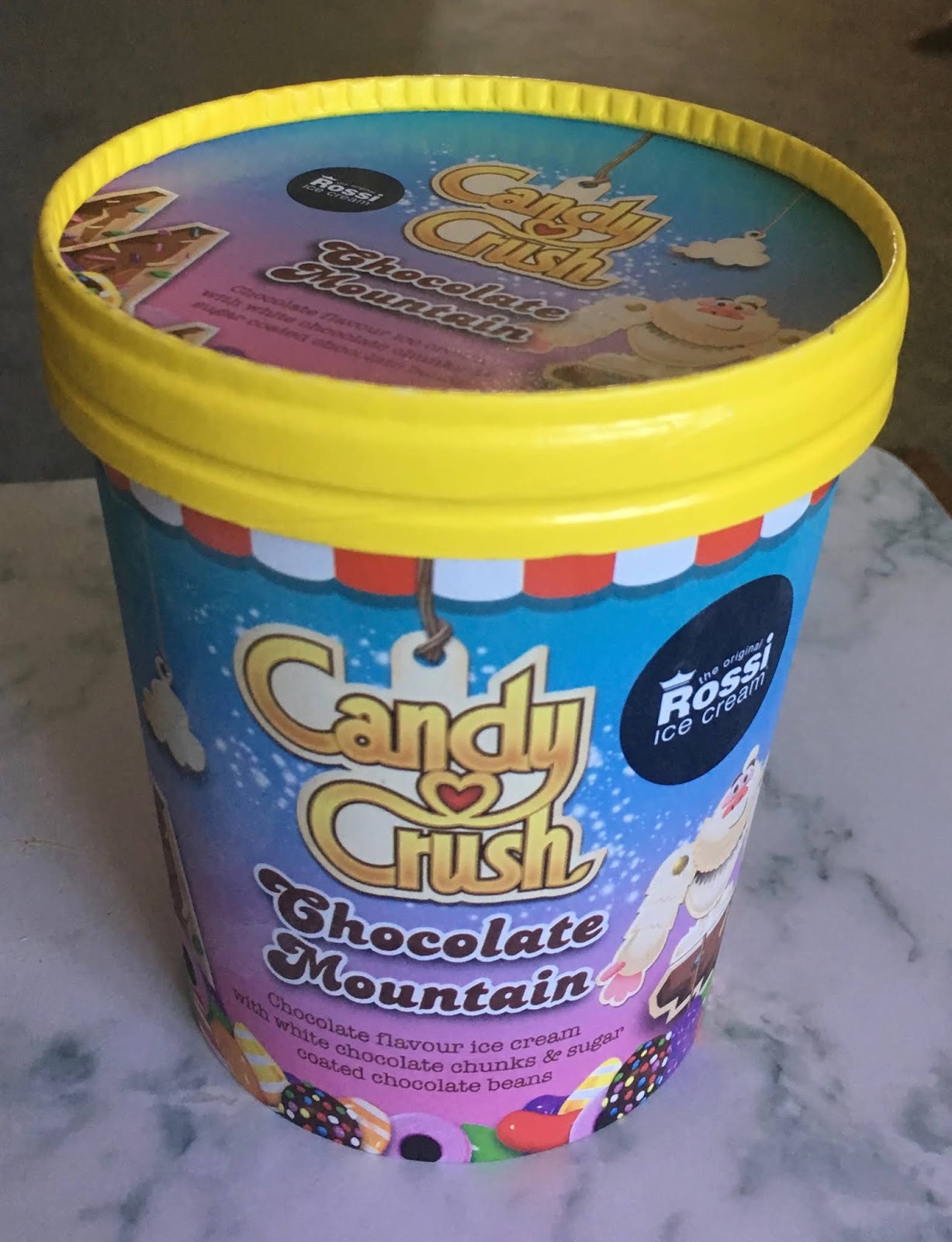 FOODSTUFF FINDS Candy Crush Chocolate Mountain Ice Cream (Ocado) By Cinabar
