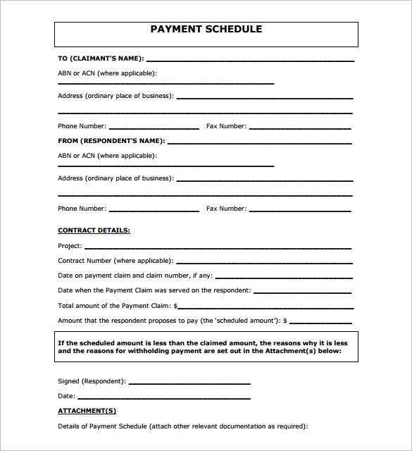 simple amortization schedule