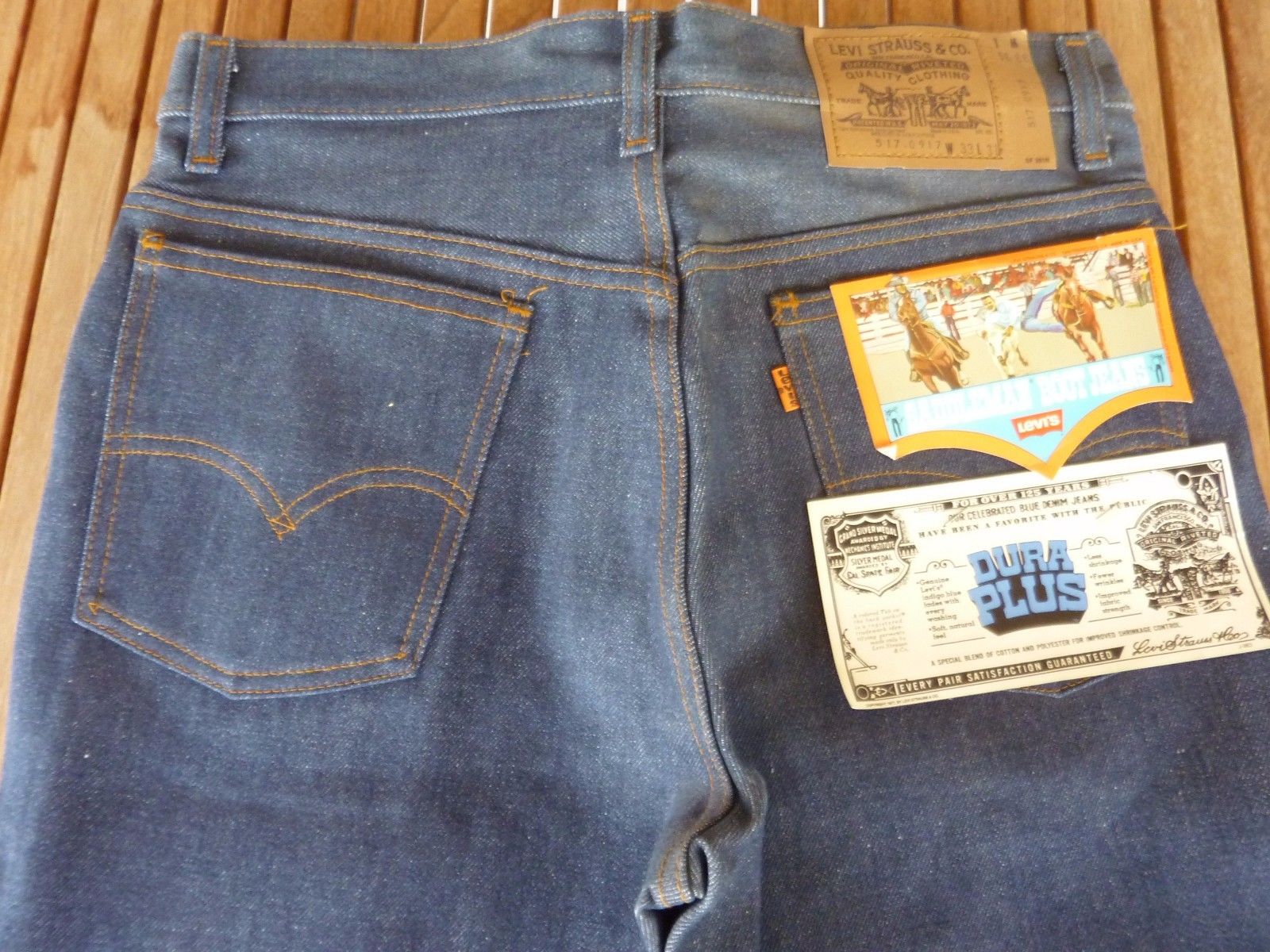 Gergasi bundle: 80's Vintage Levis 517 Boot Cut DURA PLUS Denim Jeans ...