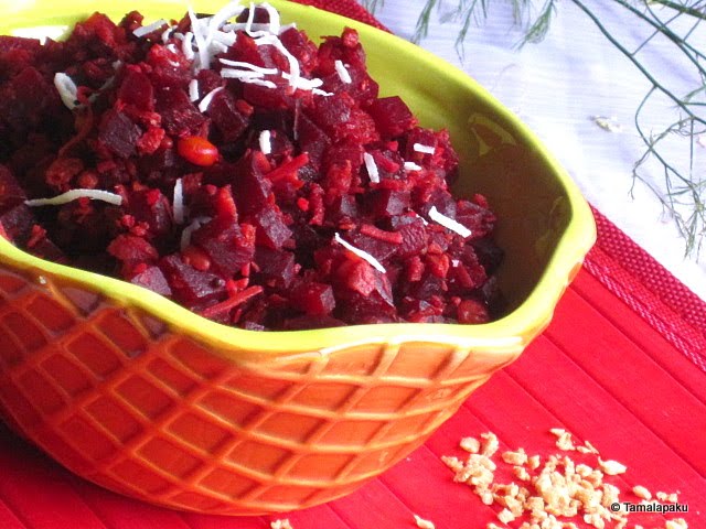 Beetroot-Soy Granules Curry