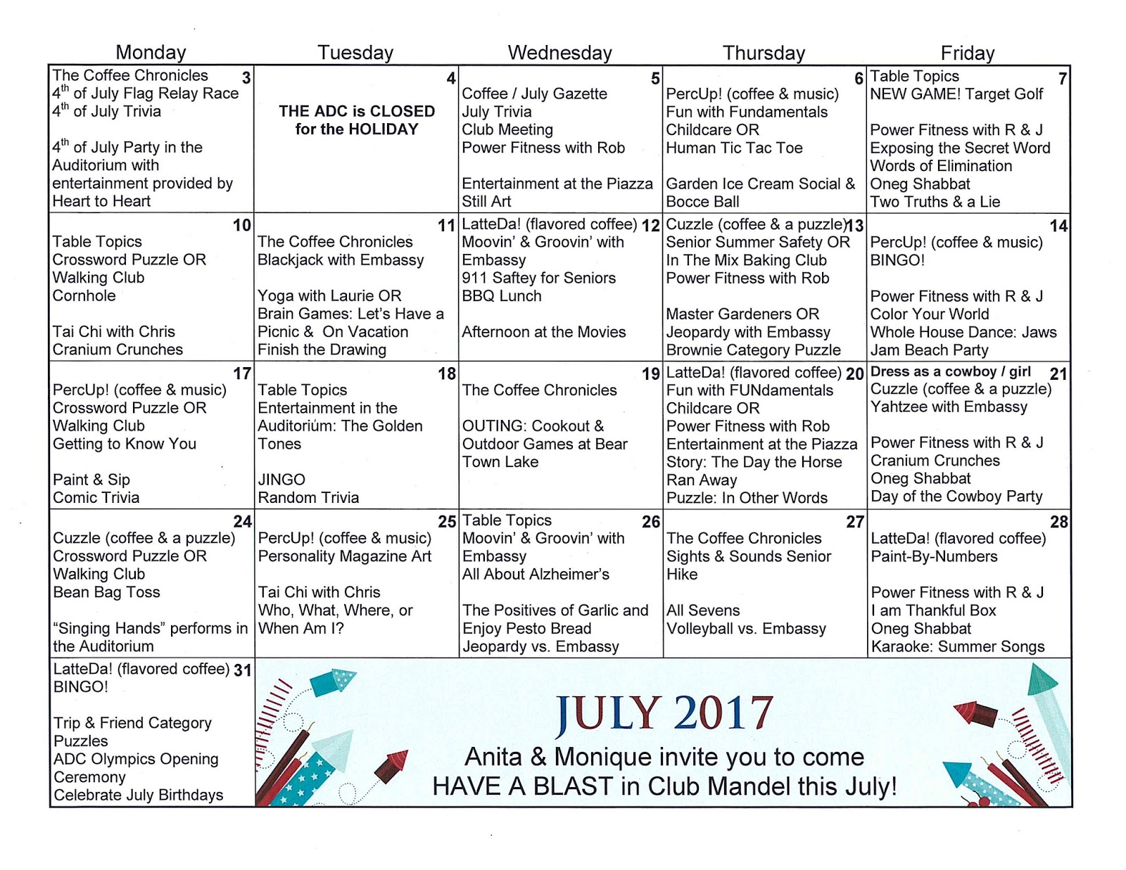 Menorah Park's Mandel Adult Day Center in Cleveland, Ohio