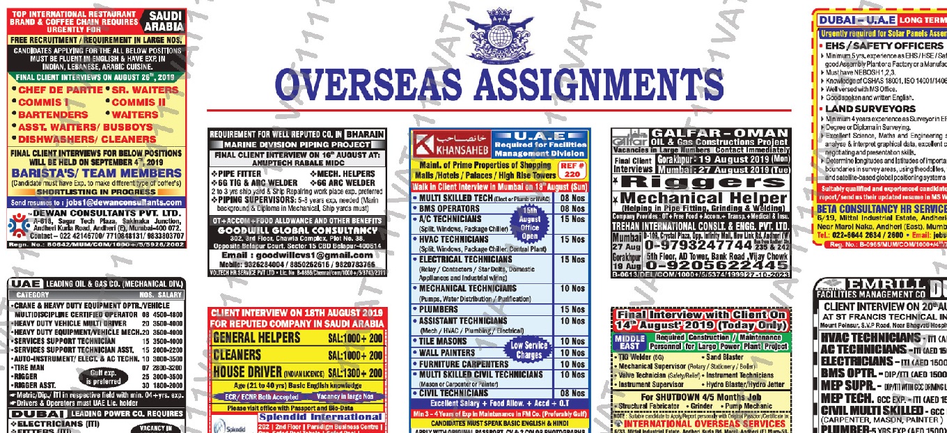 Assignment abroad time mumbai picture